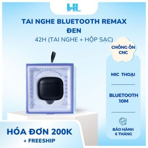 Tai nghe Blutooth Remax đen